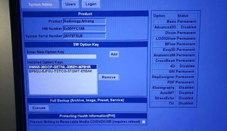 “Activation License Options for the GE Logiq P5 Ultrasound.”